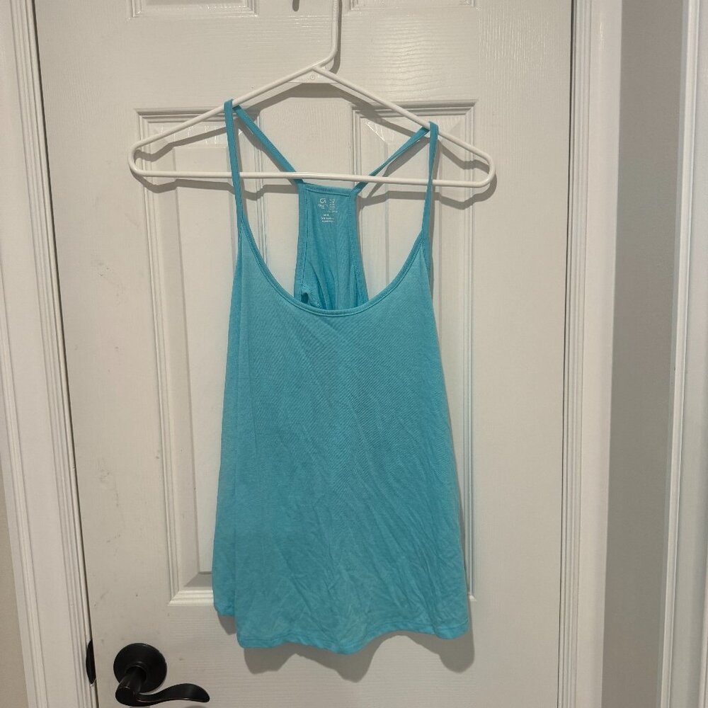 Women's Light Blue Old Navy Activewear Tank Flowy  Size XS